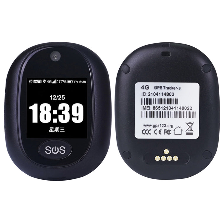 REACHFAR RF-V45-B Mini Touch Screen GPS Smart Tracker Pendant, Support SOS / Camera / Health Management / Video Calling / 4G LTE, For North America / South America (Black) - free shipping - PMC TechLife - Order now!