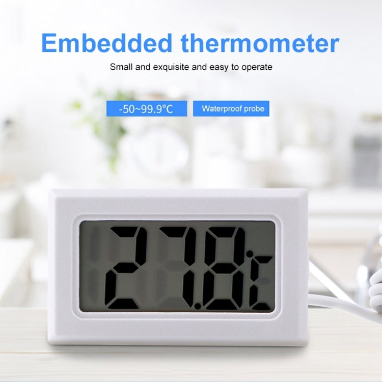 Mini LCD Indoor Digital Thermometer (Celsius Display) (White) - Indoor Thermometer by PMC TechLife | Online Shopping South Africa | PMC TechLife | Buy Now Pay Later Mobicred