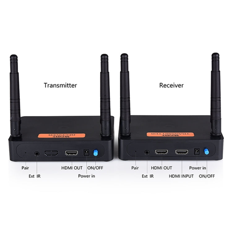 Measy FHD676 Full HD 1080P 3D 5-5.8GHz Wireless HDMI Transmitter (Transmitter + Receiver) Transmission Distance: 200m, Specifications:UK Plug - free shipping - PMC Jewellery - Order now!