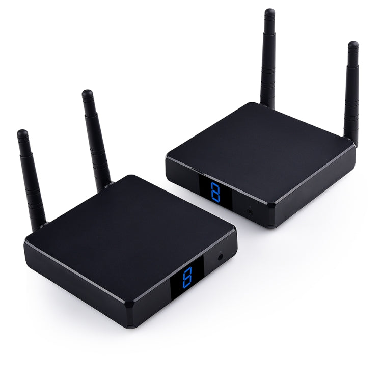 Measy FHD686 Full HD 1080P 3D 5-5.8GHz Wireless HDMI Transmitter (Transmitter + Receiver) with Display, Supports Infrared Remote Control & Wireless Same Screen Function, Transmission Distance: 200m - free shipping - PMC Jewellery - Order now!