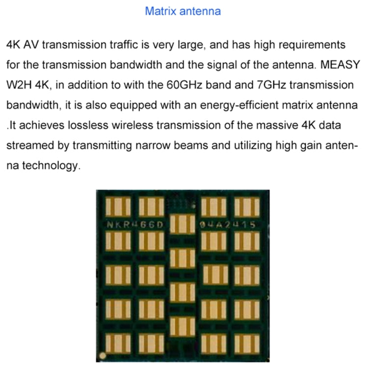 Measy W2H 60GHz 4K Ultra HD Wireless Transmission Kit, Transmission Distance: 30m, US Plug - Set Top Box & Accessories by Measy | Online Shopping South Africa | PMC Jewellery | Buy Now Pay Later Mobicred