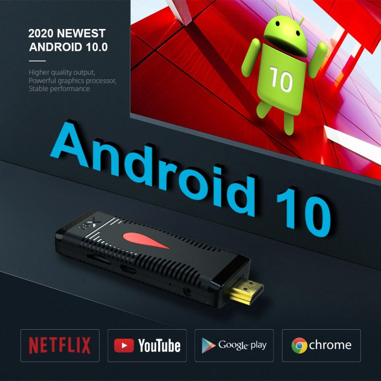 X96 S400 Android 10.0 Mini TV Stick, Allwinner H313 Quad Core ARM Cortex A53, 2GB + 16GB, Support WiFi, HDMI, TF Card, USB - Android TV Sticks by PMC Jewellery | Online Shopping South Africa | PMC Jewellery