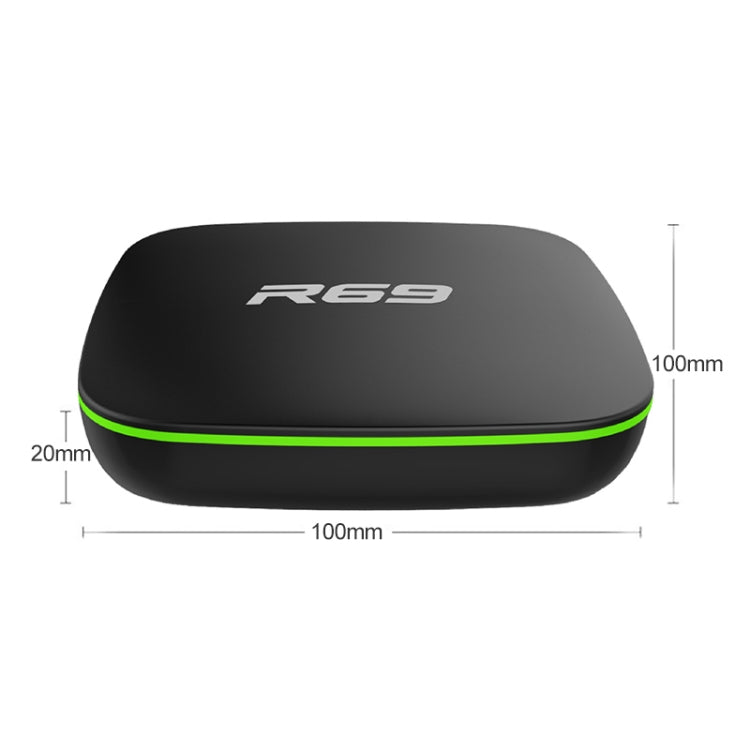 R69 1080P HD Smart TV BOX Android 4.4 Media Player with Remote Control, Quad Core Allwinner H3, RAM: 1GB, ROM: 8GB, 2.4G WiFi, LAN, US Plug - Allwinner H3 by PMC TechLife | Online Shopping South Africa | PMC TechLife | Buy Now Pay Later Mobicred