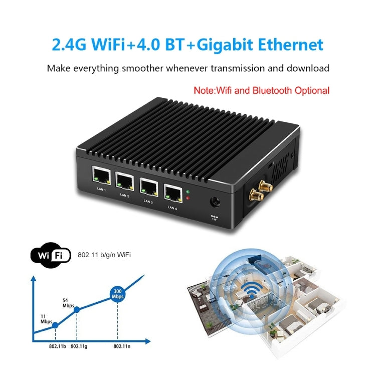 K660G4 Windows and Linux System Mini PC, Intel Celeron Processor N2840 Quad-Core 2M Cache,1.83GHz, up to 2.25GHz, 8GB RAM + 128GB SSD, EU Plug - Windows Mini PCs by PMc TechLife | Online Shopping South Africa | PMc TechLife | Buy Now Pay Later Mobicred