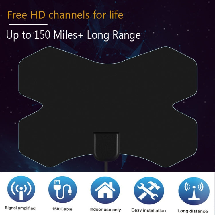 MYC-HDTV050 X Shield 25dB 4K HDTV Antenna, Reception Range: 150 Miles - DVB-T & Simulation Antenna by PMC Jewellery | Online Shopping South Africa | PMC Jewellery | Buy Now Pay Later Mobicred