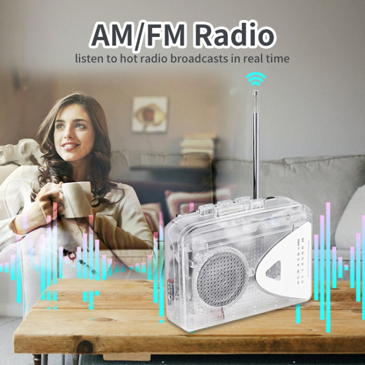 Portable Cassette Player Tape Player AM / FM Radio Receiver - Tape Converter by PMC TechLife | Online Shopping South Africa | PMC TechLife | Buy Now Pay Later Mobicred