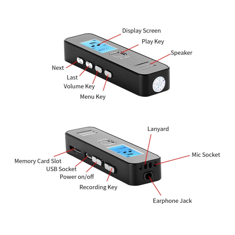 SK007 Portable Audio Digital HD Sound Lossless Voice Recorder - Recording Pen by PMC Jewellery | Online Shopping South Africa | PMC Jewellery | Buy Now Pay Later Mobicred