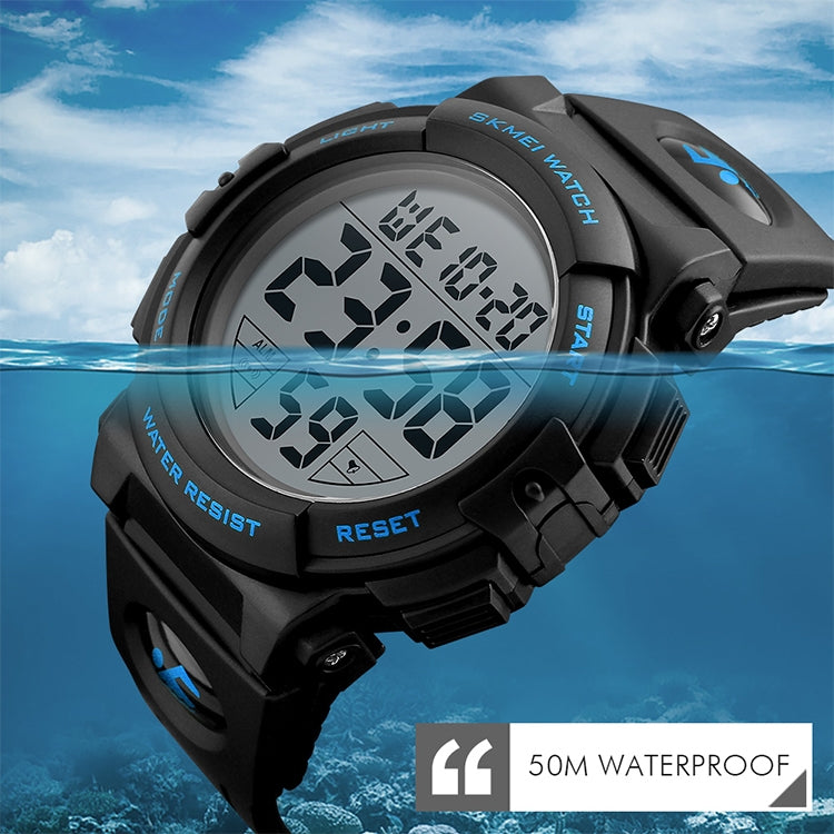 SKMEI 1258 Multifunctional Outdoor Sports Noctilucent Waterproof Wrist Watch, Size: S(Gold) - free shipping - PMC TechLife - Order now!