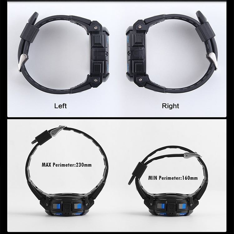 SKMEI 1258 Multifunctional Outdoor Sports Noctilucent Waterproof Wrist Watch, Size: S(Gold) - free shipping - PMC TechLife - Order now!