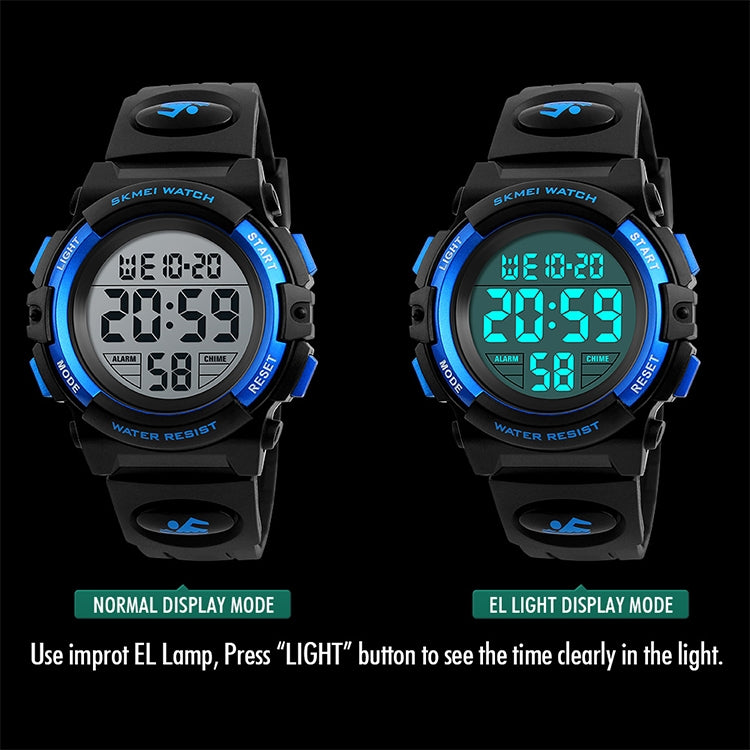 SKMEI 1258 Multifunctional Outdoor Sports Noctilucent Waterproof Wrist Watch, Size: S(Gold) - free shipping - PMC TechLife - Order now!