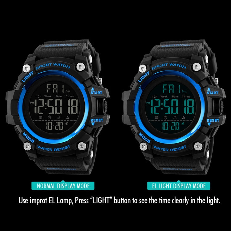 SKMEI 1384 Multifunctional Men Outdoor Fashion Noctilucent Waterproof LED Digital Watch (Red) - free shipping - PMC TechLife - Order now!