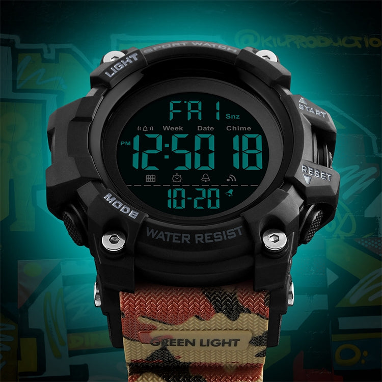 SKMEI 1384 Multifunctional Men Outdoor Fashion Noctilucent Waterproof LED Digital Watch (Red) - free shipping - PMC TechLife - Order now!