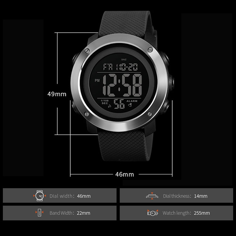 SKMEI 1416 Multifunctional Outdoor Fashion Noctilucent Waterproof Steel Ring Digital Watch (Army Green) - free shipping - PMC TechLife - Order now!