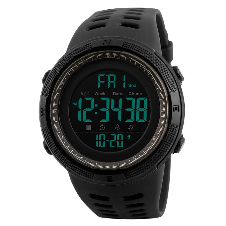 SKMEI 1251 Men Fashionable Outdoor 50m Waterproof Sports Watch Digital Watch with PU Watchband(Grey) - free shipping - PMC TechLife - Order now!