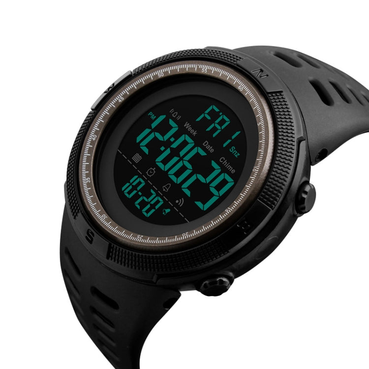SKMEI 1251 Men Fashionable Outdoor 50m Waterproof Sports Watch Digital Watch with PU Watchband(Grey) - free shipping - PMC TechLife - Order now!