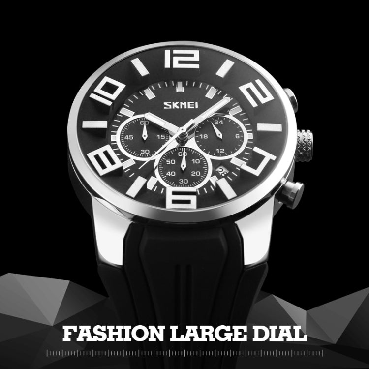 SKMEI 9128 Fashion Multifunctional 3D Large Dial Sports Wristwatch 30m Waterproof Quartz Watch(Red) - free shipping - PMC TechLife - Order now!
