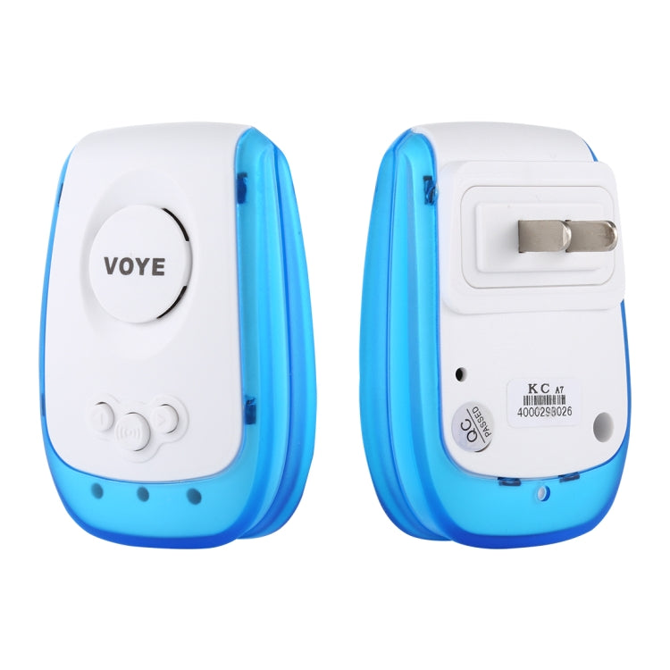 VOYE V009B Home Music Remote Control Wireless Doorbell with 38 Polyphony Sounds, US Plug (White) - Wireless Doorbell by VOYE | Online Shopping South Africa | PMc TechLife | Buy Now Pay Later Mobicred