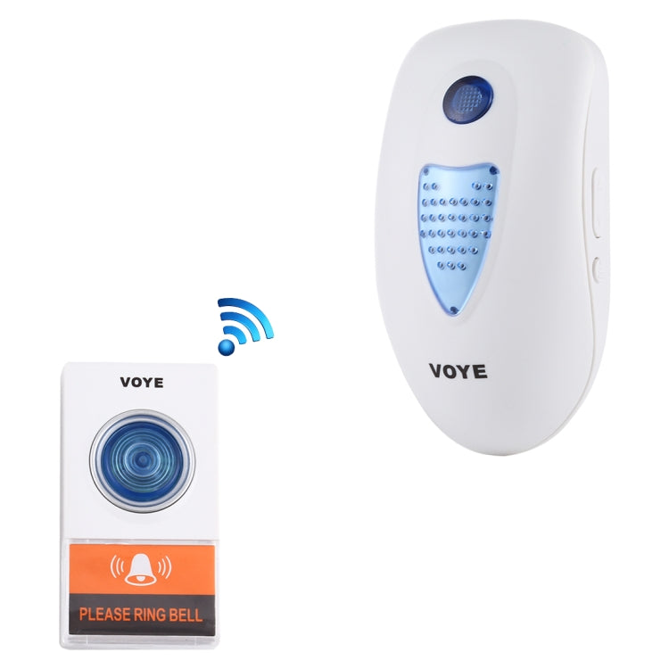 VOYE V003A Home Music Remote Control Wireless Doorbell with 38 Polyphony Sounds, US Plug (White) - Wireless Doorbell by VOYE | Online Shopping South Africa | PMc TechLife | Buy Now Pay Later Mobicred