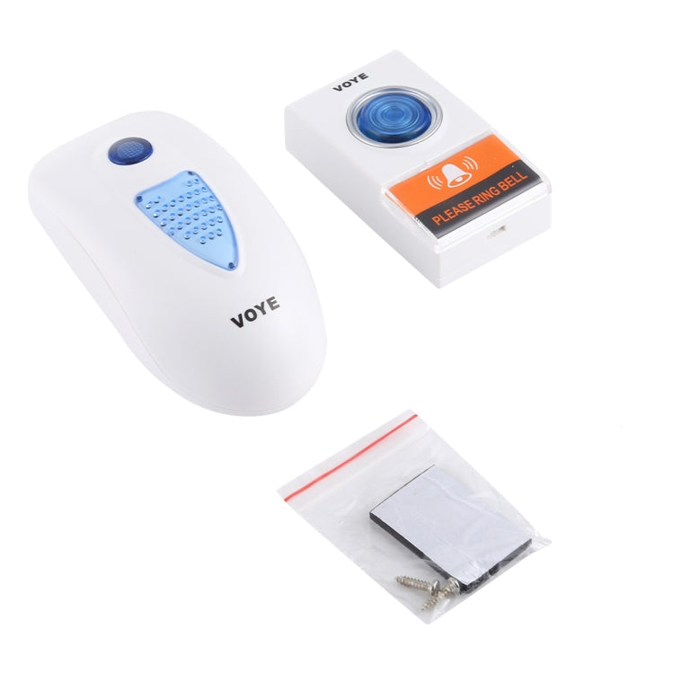 VOYE V003A Home Music Remote Control Wireless Doorbell with 38 Polyphony Sounds, US Plug (White) - Wireless Doorbell by VOYE | Online Shopping South Africa | PMc TechLife | Buy Now Pay Later Mobicred