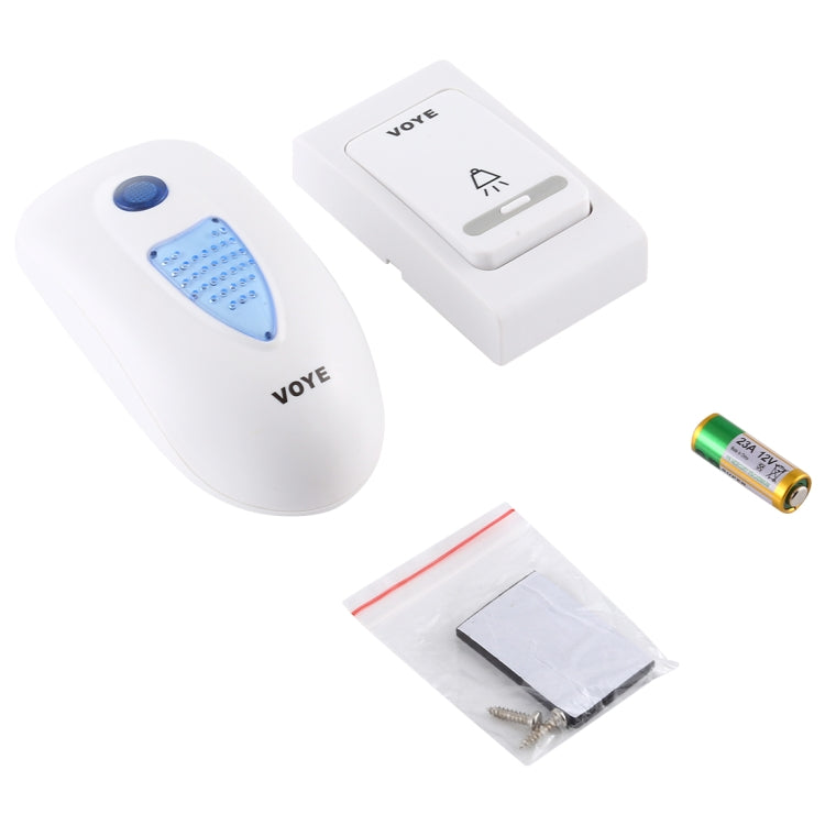 VOYE V003B Home Music Remote Control Wireless Doorbell with 38 Polyphony Sounds, US Plug (White) - Wireless Doorbell by VOYE | Online Shopping South Africa | PMc TechLife | Buy Now Pay Later Mobicred