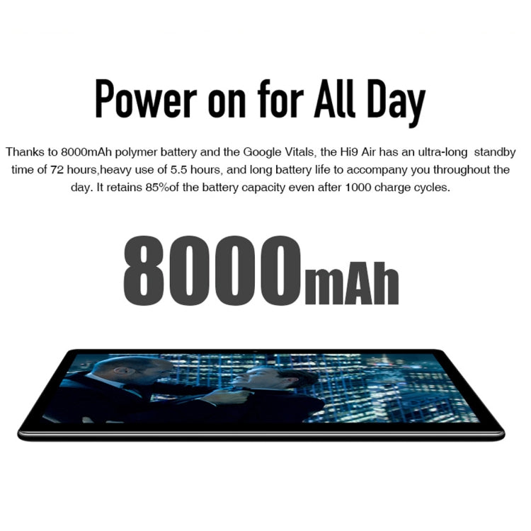 CHUWI Hi9 Air Phone Call Tablet PC, 10.1 inch, 4GB+64GB, Android 8.0, MTK (Helio X27) Deca Core up to 2.1GHz, Support OTG, FM, Bluetooth, Dual Band WiFi, Network: 4G(Black) - free shipping - PMC TechLife - Order now!