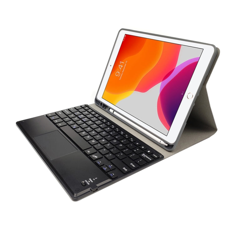 RK109C Detachable Magnetic Plastic Bluetooth Keyboard with Touchpad + Silk Pattern TPU Tablet Case for iPad Air 2020, with Pen Slot & Bracket(Rose Gold) - For iPad Air by PMC TechLife | Online Shopping South Africa | PMC TechLife