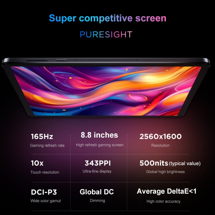 Lenovo LEGION Y700 2025 8.8 inch Anti-glare WiFi Gaming Tablet, 16GB+512GB, Android 14, Qualcomm Snapdragon 8 Gen3 Octa Core (Black) - free shipping - PMc TechLife - Order now!