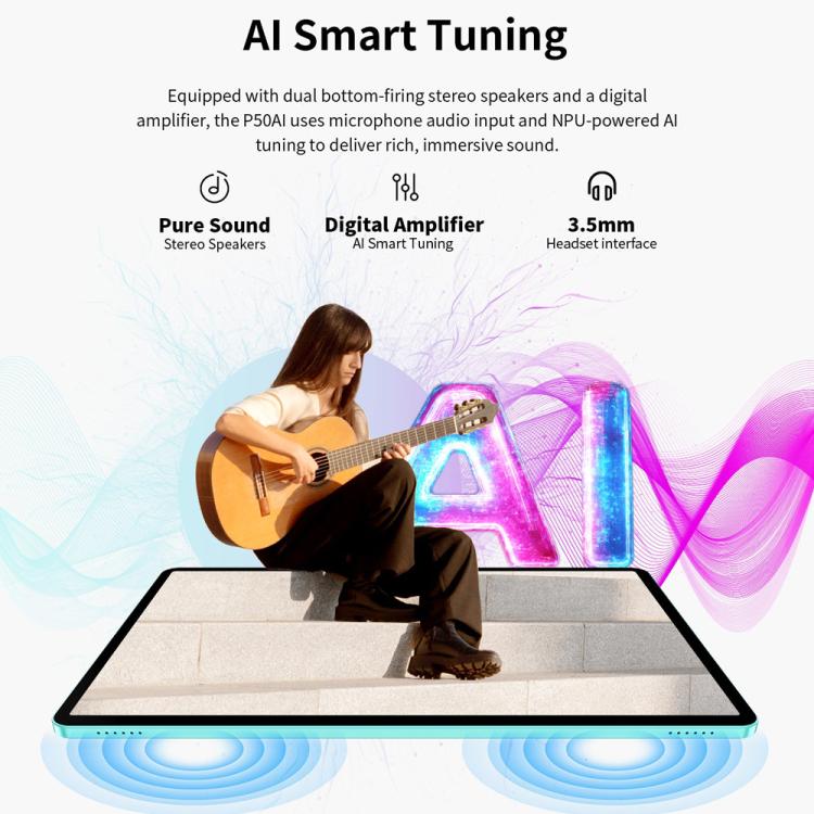 Teclast P50AI WiFi Tablet PC, 6GB+128GB, 11 inch Android 15 Allwinner A733 Octa Core with NPU - free shipping - PMc TechLife - Order now!