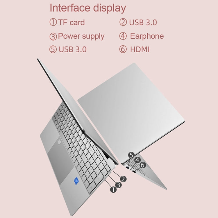 H15 15.6 inch Ultrathin Laptop, 16GB+512GB, Windows 11 Intel Celeron N5095 Quad Core, EU Plug (Rose Gold) - free shipping - PMc TechLife - Order now!