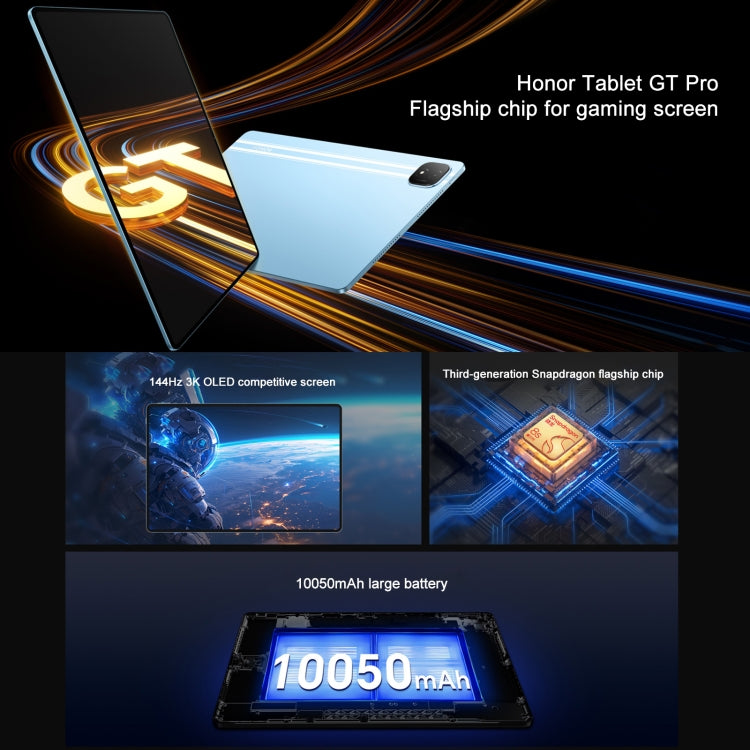 Honor Pad GT Pro WiFi Tablet PC, 12.3 inch 12GB+256GB MagicOS 8.0.1 Qualcomm Snapdragon 8s Gen 3 Octa Core (Black) - free shipping - PMc TechLife - Order now!
