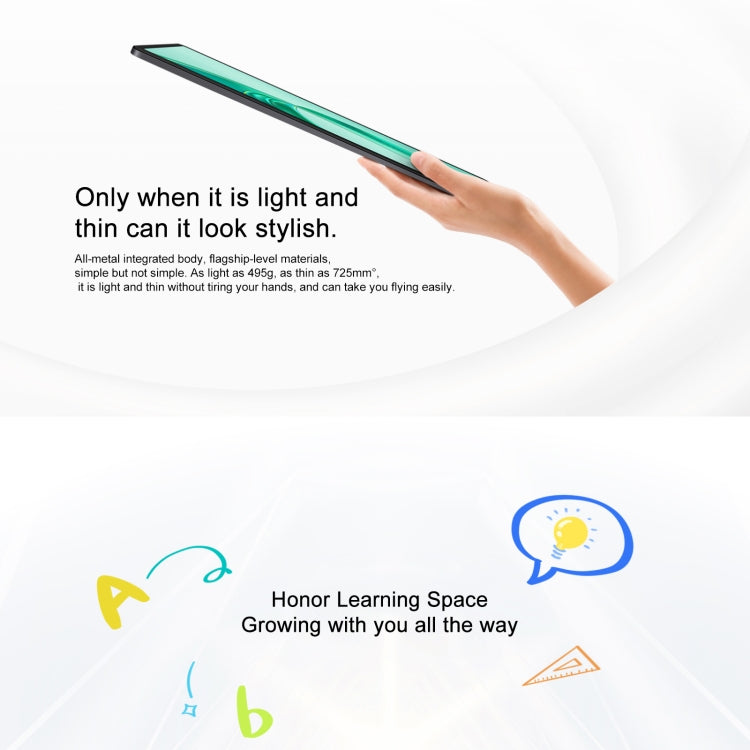Honor Pad X9 WiFi Tablet PC, 11 inch 8GB+256GB MagicOS 8.0 Qualcomm Snapdragon 680 Octa Core (Cyan) - free shipping - PMC Jewellery - Order now!