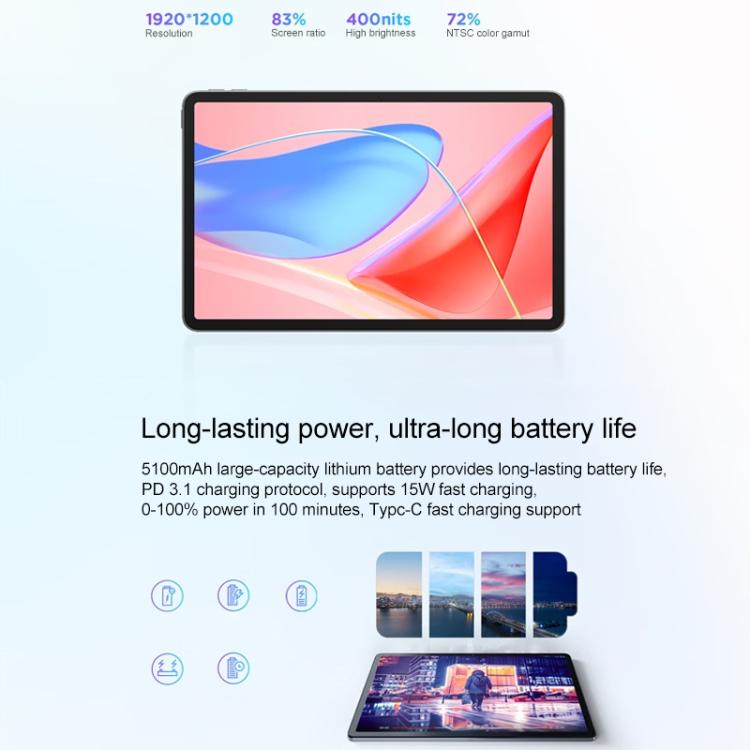 Lenovo S10 10.1 inch WiFi Tablet, 8GB+128GB, ZUI16, MTK Helio G85 Octa Core, Recovery Version (Grey) - free shipping - PMc TechLife - Order now!