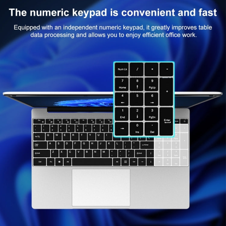 Jumper EZbook S7 15.6 inch Laptop, 12GB+256GB, Windows 11 Intel Alder Lake N95 Quad Core, EU Plug(Grey) - free shipping - PMC Jewellery - Order now!