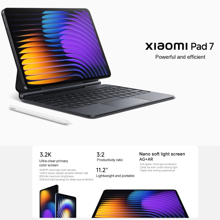 Xiaomi Pad 7 11.2 inch, 8GB+128GB, HyperOS 2 Qualcomm Snapdragon 7+ Gen3 Octa Core (Green) - free shipping - PMc TechLife - Order now!