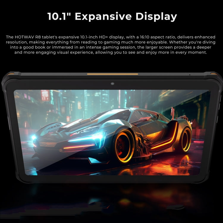 HOTWAV Tab R8 IP68/IP69K Rugged Tablet, 4GB+128GB, 10.1 inch Android 14 Unisoc T606 Octa Core 4G Network, Global Version with Google Play, EU Plug (Black Grey) - free shipping - PMC TechLife - Order now!