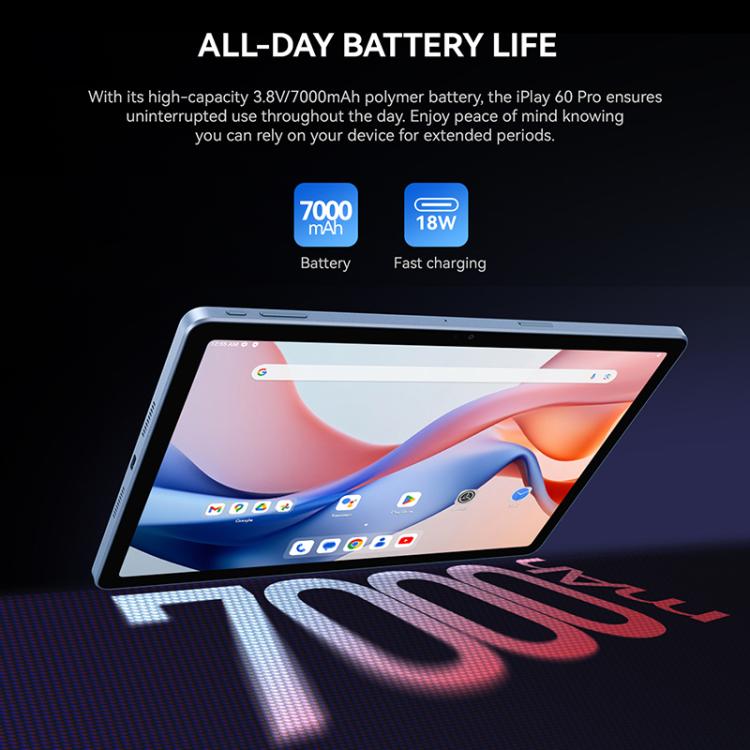 ALLDOCUBE iPlay 60 Pro 4G LTE Tablet PC, 6GB+128GB, 11 inch Android 14 MediaTek Helio G99 Octa Core Support Dual SIM (Dark Gray) - free shipping - PMc TechLife - Order now!