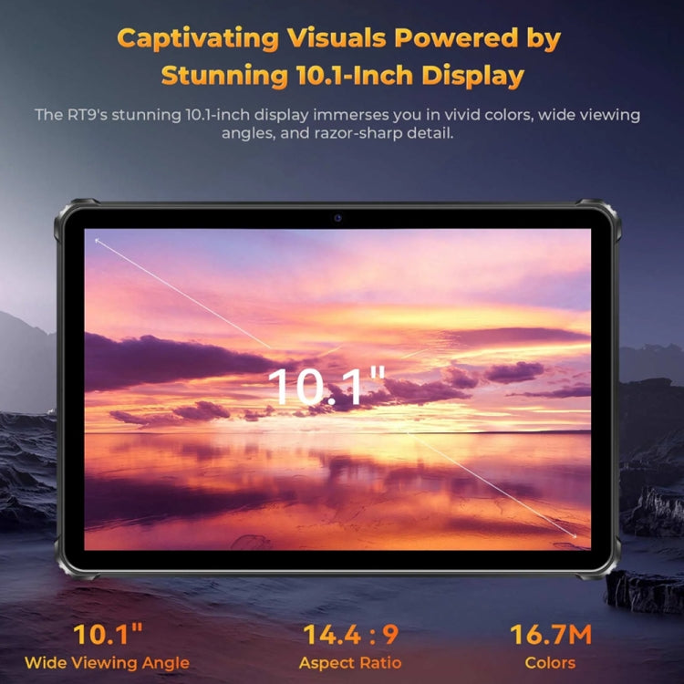 OUKITEL RT9 4G Network IP68/IP69K Rugged Tablet, 6GB+256GB, 11 inch Android 14 Unisoc T606 Octa-Core Support Dual SIM, EU Plug (Black) - free shipping - PMC Jewellery - Order now!