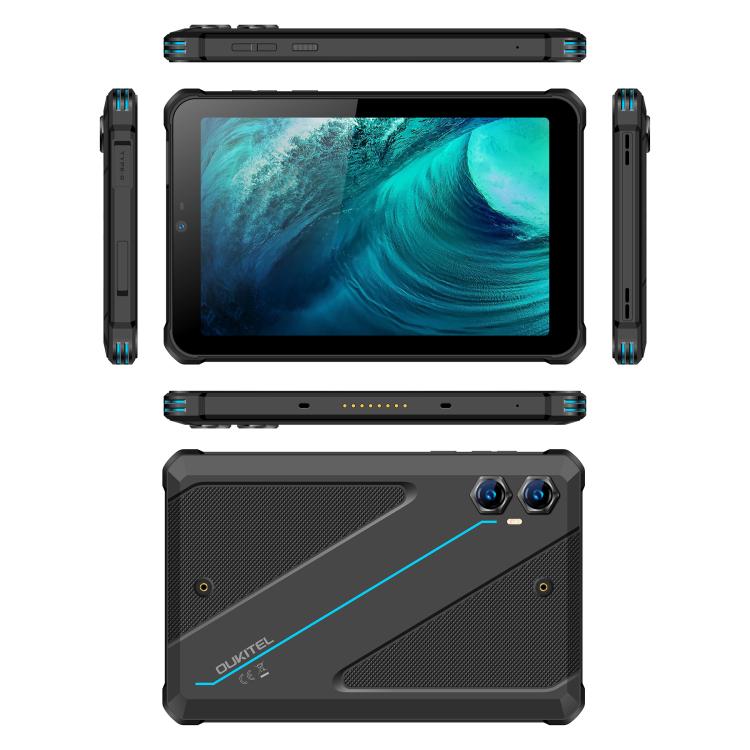 OUKITEL RT3 Plus 4G Network IP68/IP69K Rugged Tablet, 4GB+128GB, 8.0 inch Android 15 MediaTek G81 Octa-Core Support Dual SIM, EU Plug (Blue) - free shipping - PMC TechLife - Order now!
