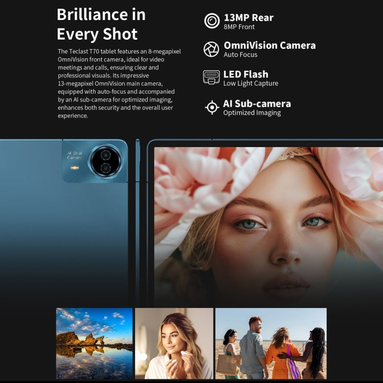Teclast T70 4G LTE Tablet PC, 8GB+256GB, 14 inch Android 14 MediaTek Helio G99 Octa Core, Support Dual SIM - free shipping - PMc TechLife - Order now!