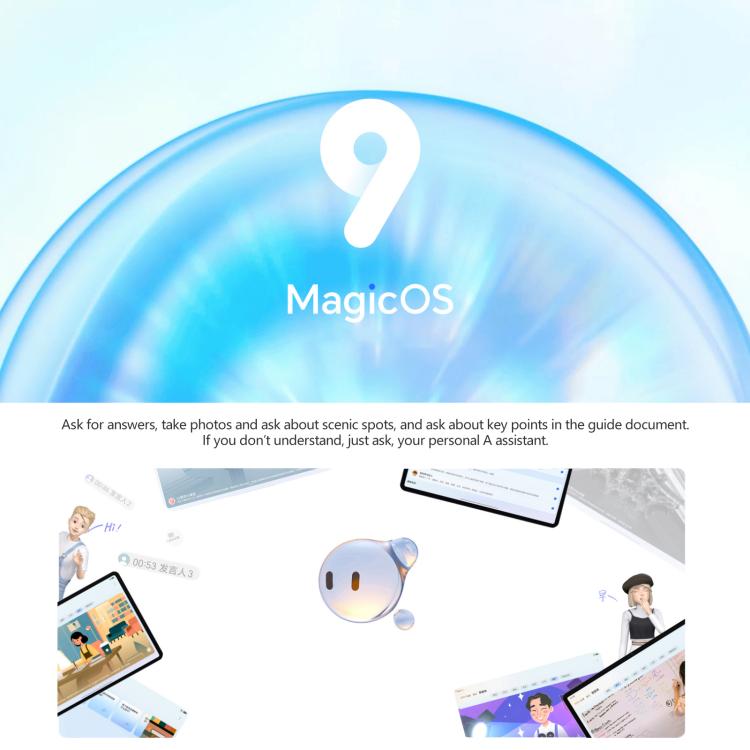 Honor Pad V9 WiFi Tablet PC, 11.5 inch 8GB+128GB MagicOS 9.0 Dimensity 8350 Ultra Octa Core (White) - free shipping - PMc TechLife - Order now!