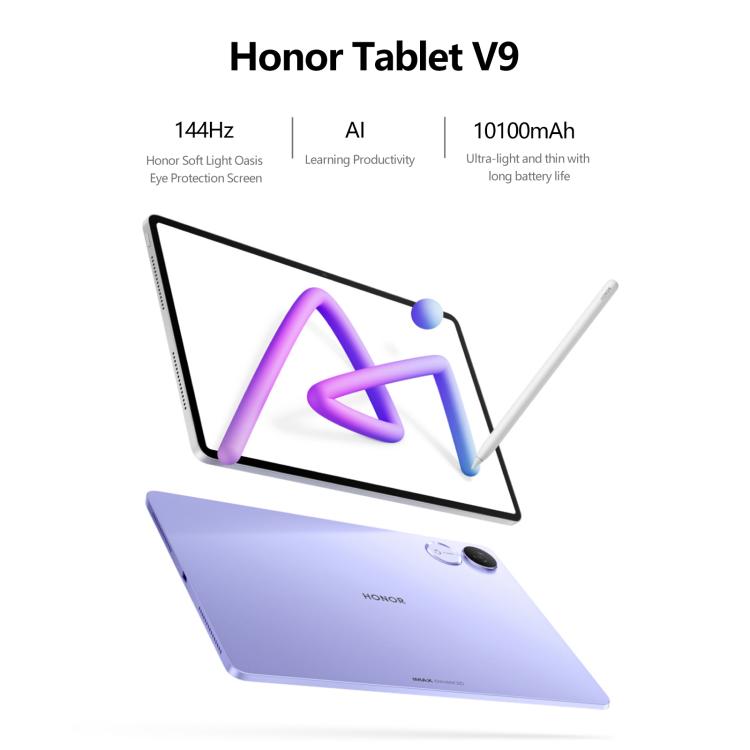 Honor Pad V9 Soft Light Screen WiFi Tablet PC, 11.5 inch 8GB+256GB MagicOS 9.0 Dimensity 8350 Ultra Octa Core (White) - free shipping - PMc TechLife - Order now!