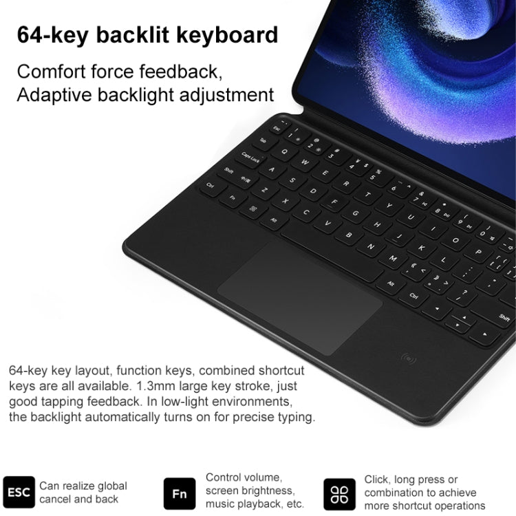 Original For Xiaomi Pad 6 / 6 Pro Intelligent Touch Pad Keyboard (Black) - Others Keyboard by Xiaomi | Online Shopping South Africa | PMC Jewellery