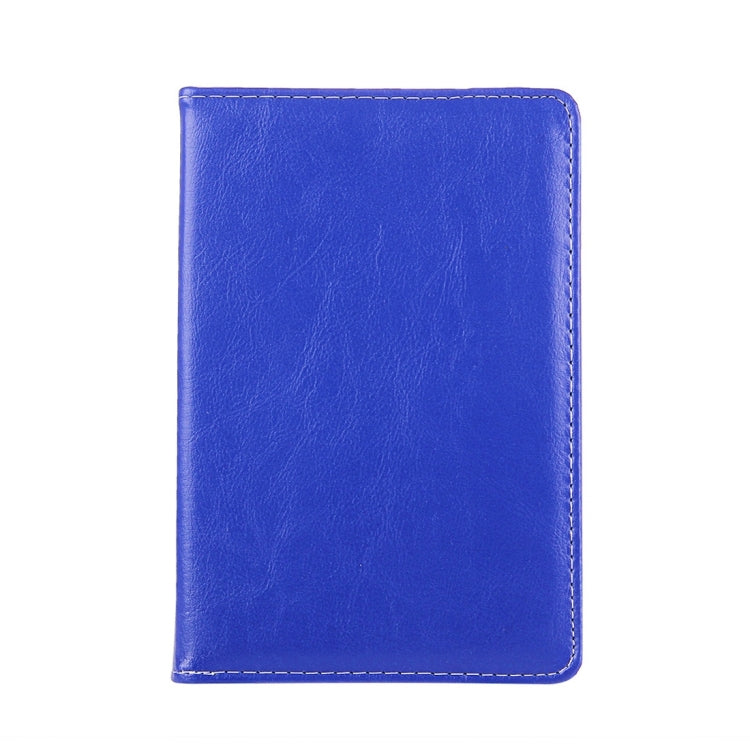 8 inch Tablets Leather Case Crazy Horse Texture 360 Degrees Rotation Protective Case Shell with Holder for Galaxy Tab S2 8.0 T715 / T710, Cube U16GT, ONDA Vi30W, Teclast P86(Blue) - 8 inch by PMC Jewellery | Online Shopping South Africa | PMC Jewellery