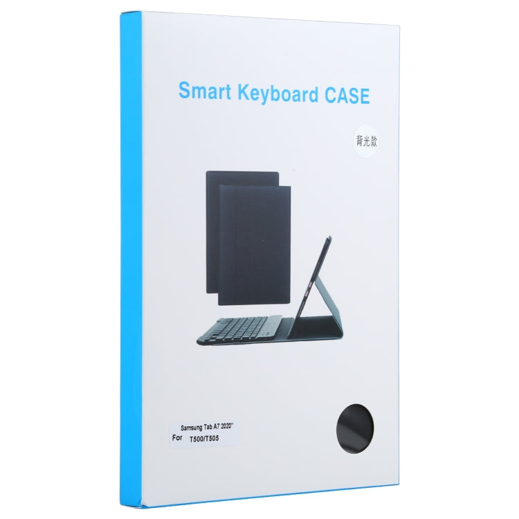 A500S Detachable Bluetooth Backlight Keyboard Ultrathin Horizontal Flip Leather Tablet Case with Holder for Samsung Galaxy Tab A7 10.4 (2020) T500 / T505(Black) - Samsung Keyboard by PMC TechLife | Online Shopping South Africa | PMC TechLife