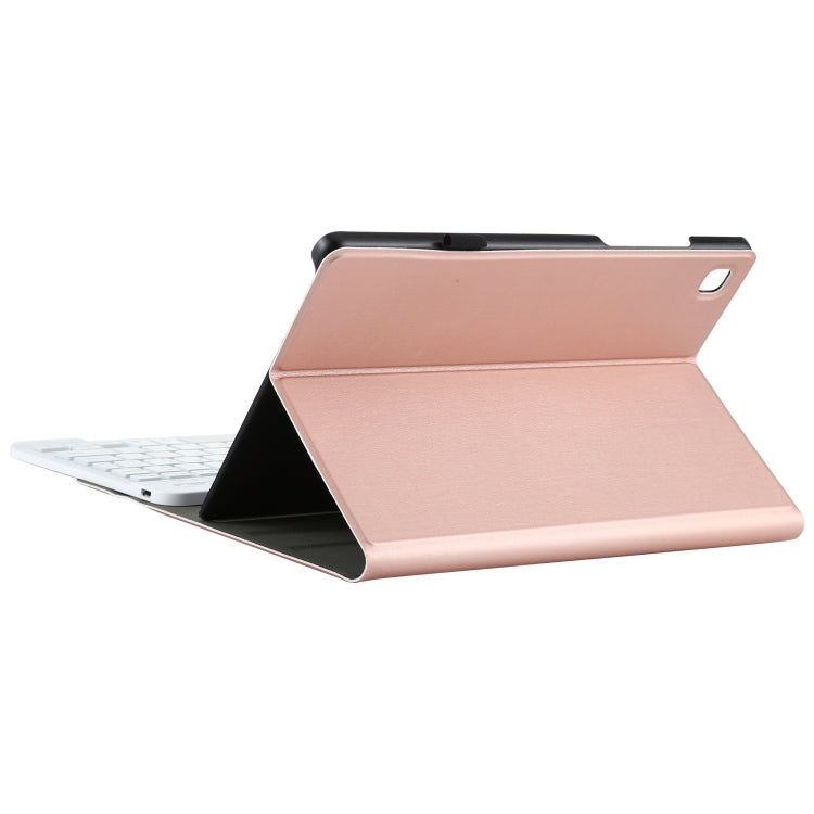 A500S Detachable Bluetooth Backlight Keyboard Ultrathin Horizontal Flip Leather Tablet Case with Holder for Samsung Galaxy Tab A7 10.4 (2020) T500 / T505(Rose Gold) - Samsung Keyboard by PMC TechLife | Online Shopping South Africa | PMC TechLife