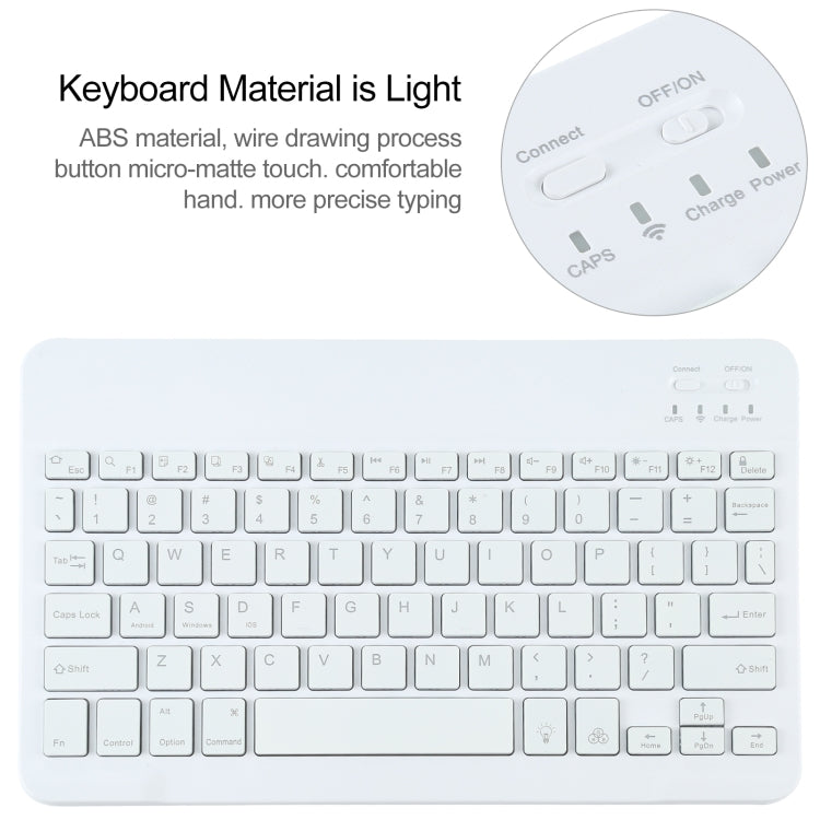 A500S Detachable Bluetooth Backlight Keyboard Ultrathin Horizontal Flip Leather Tablet Case with Holder for Samsung Galaxy Tab A7 10.4 (2020) T500 / T505(Rose Gold) - Samsung Keyboard by PMC TechLife | Online Shopping South Africa | PMC TechLife
