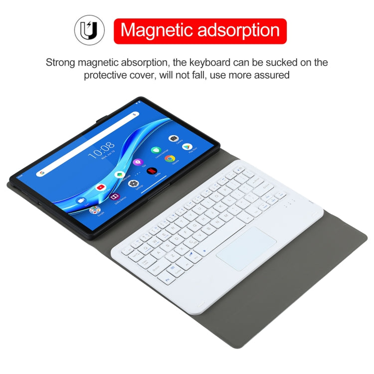 AM10-A Detachable Bluetooth Backlight Keyboard Ultrathin Horizontal Flip Leather Tablet Case with Touchpad & Holder for Lenovo M10 Plus 10.3 inch X606F(Rose Gold) - Lenovo Keyboard by PMC TechLife | Online Shopping South Africa | PMC TechLife