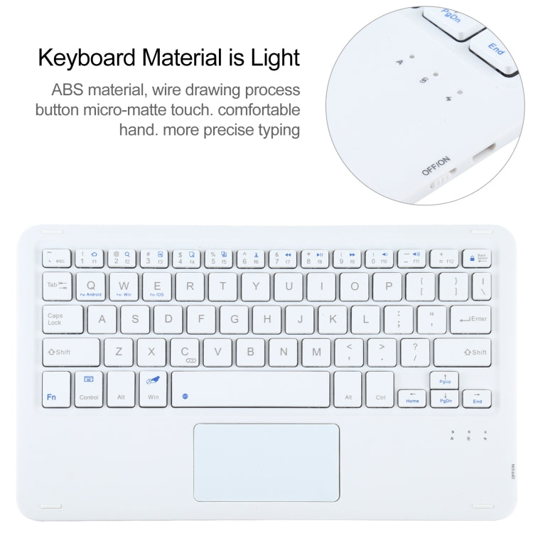 A500-A Detachable Bluetooth Keyboard Ultrathin Horizontal Flip Leather Tablet Case with Touchpad & Holder for Samsung Galaxy Tab A7 10.4 (2020) T500 / T505(Gold) - Samsung Keyboard by PMC TechLife | Online Shopping South Africa | PMC TechLife | Buy Now Pay Later Mobicred