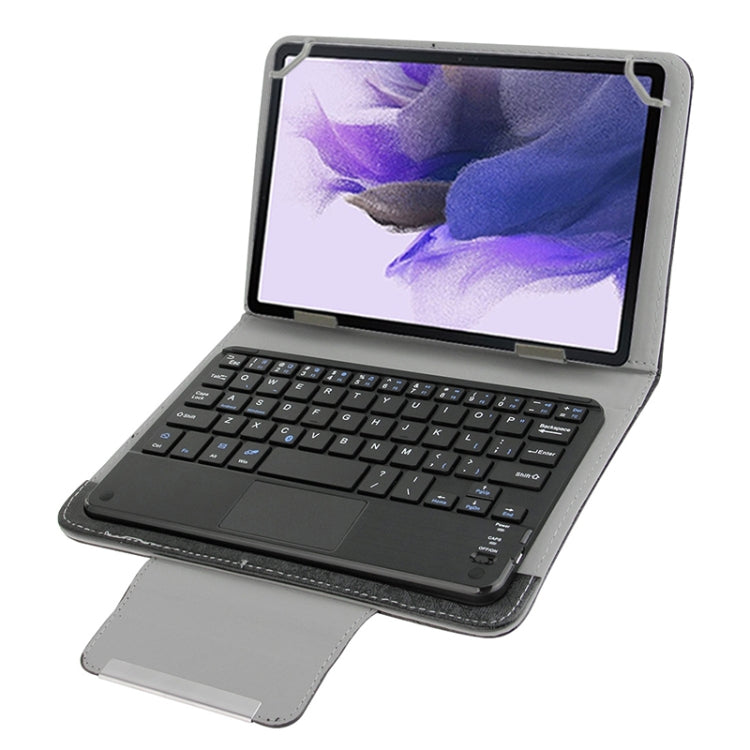 Universal Detachable Magnetic Bluetooth Keyboard Leather Case with Touchpad & Holder for 7 inch IOS & Android & Windows Tablet PC(Black) - Universal Keyboard by PMC Jewellery | Online Shopping South Africa | PMC Jewellery