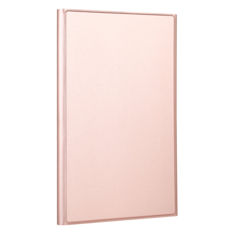 AM13 2 in 1 Removable Bluetooth Keyboard + Protective Leather Tablet Case with Holder for Lenovo Tab P11 Pro (TB-XJ706F)(Rose Gold) - Lenovo Keyboard by PMC TechLife | Online Shopping South Africa | PMC TechLife
